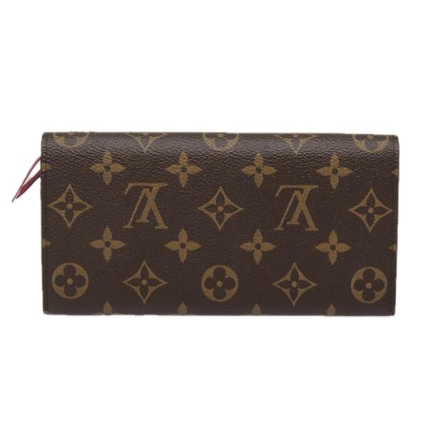 LOUIS VUITTON Monogram Portefeuille Emilie Wallet Pink M60697  93568 Fashion