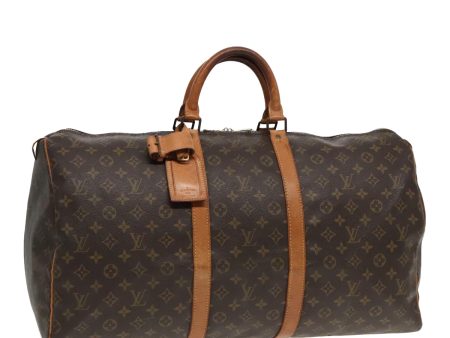 LOUIS VUITTON Monogram Keepall 55 Boston Bag M41424  92348 Hot on Sale