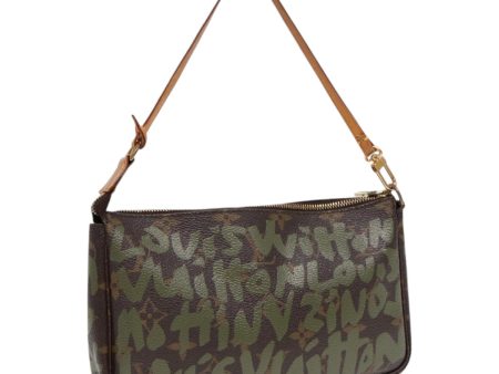 LOUIS VUITTON Monogram Graffiti Pochette Accessoires Green M92191  87824 Discount