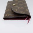 LOUIS VUITTON Monogram Portefeuille Emilie Wallet Pink M60697  93568 Fashion