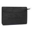 LOUIS VUITTON Epi Pochette Homme Clutch Bag Black Noir M52522  89187 Fashion