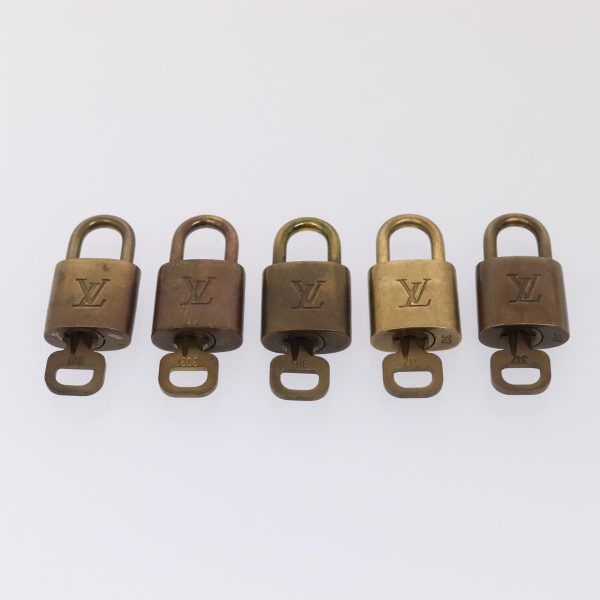 LOUIS VUITTON Padlock 10set metal Gold Tone  89071 Online Hot Sale