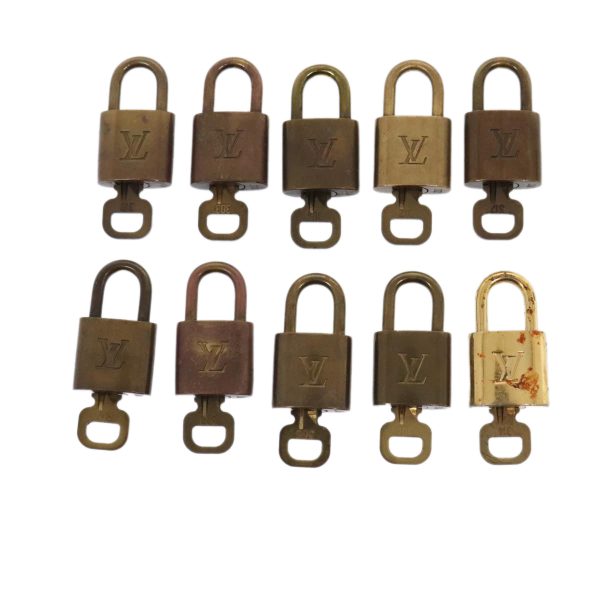 LOUIS VUITTON Padlock 10set metal Gold Tone  89071 Online Hot Sale