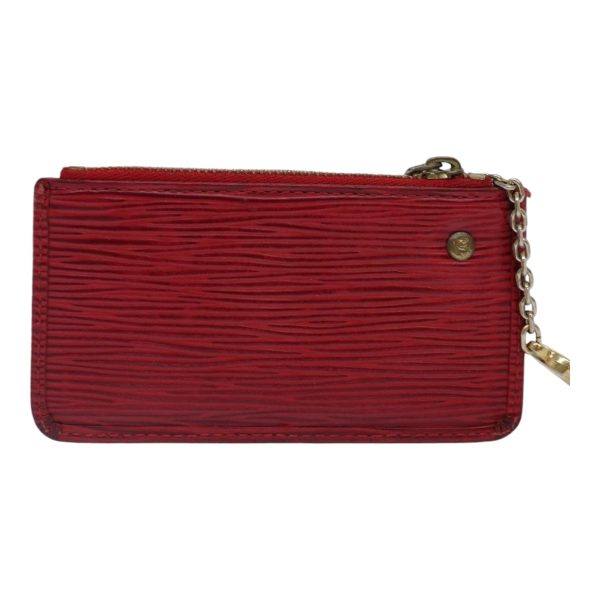 LOUIS VUITTON Epi Pochette Cles Coin Purse Red M63807  89105 Hot on Sale