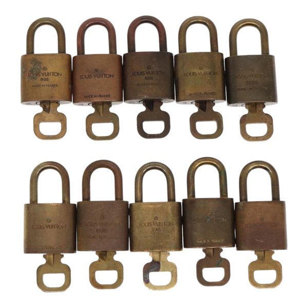 LOUIS VUITTON Padlock 10set metal Gold Tone  87707 Online Sale