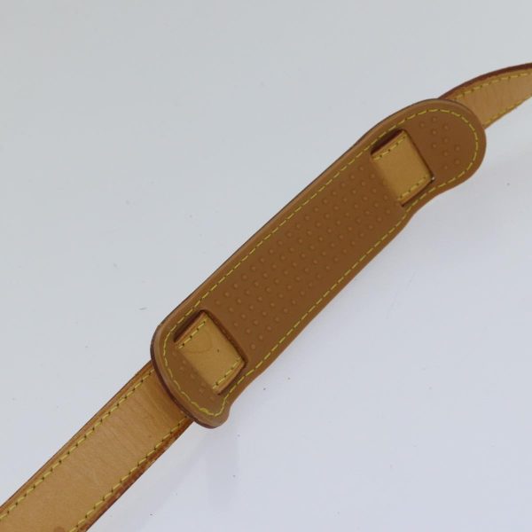 LOUIS VUITTON Adjustable Shoulder Strap Leather 35.4  -42.5   Beige Auth bs17556 Hot on Sale