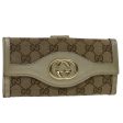 GUCCI GG Canvas Interlocking Long Wallet Beige 282426 yk8207 For Cheap