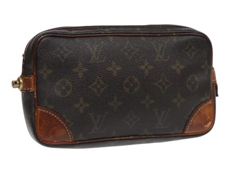 LOUIS VUITTON Monogram Marly Dragonne PM Clutch Bag M51827  th5252 Fashion