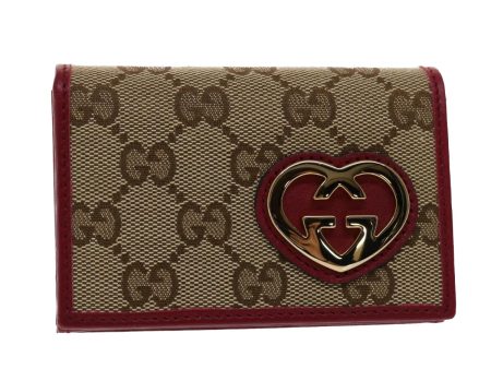 GUCCI GG Canvas Card Case Beige 245730 am4813 Sale