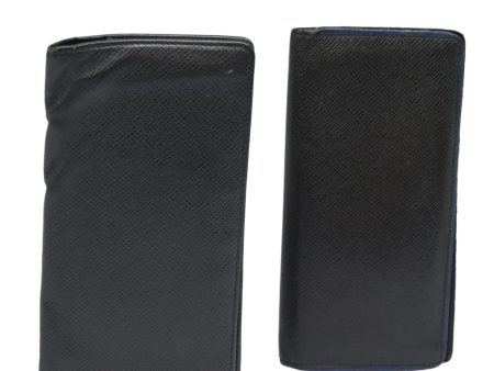 LOUIS VUITTON Taiga Wallet 2Set Black  ar12458 Sale