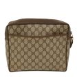 GUCCI GG Canvas Clutch Bag PVC Leather Beige yb355 Online