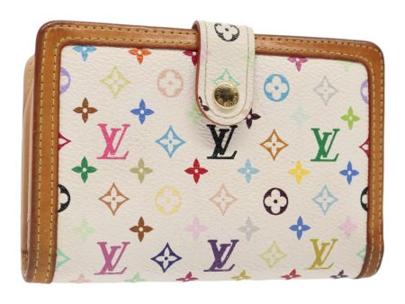 LOUIS VUITTON Multicolor Portefeuille Viennois Wallet Black M92987 Auth bs17392 For Discount