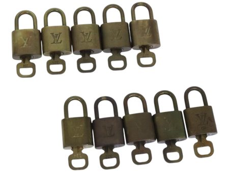 LOUIS VUITTON Padlock 10set metal Gold Tone  88248 Sale