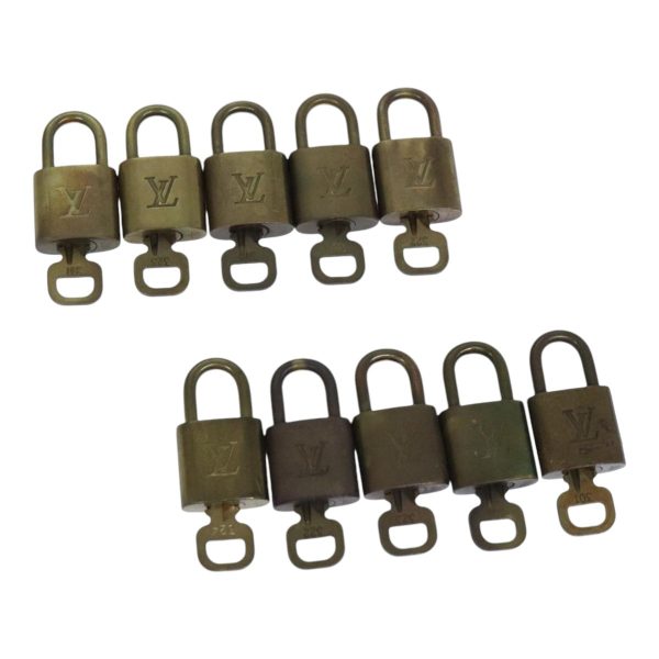 LOUIS VUITTON Padlock 10set metal Gold Tone  88248 Sale