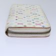 LOUIS VUITTON Monogram Multicolor Zippy Wallet White M60241  86348 For Sale