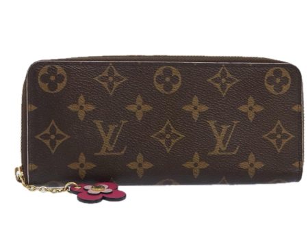 LOUIS VUITTON Monogram Portefeuille Clemence Long Wallet M68314  yk15364 For Sale