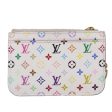 LOUIS VUITTON Multicolor Pochette Cles NM Coin Purse White M93734  86946 Online now