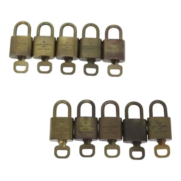 LOUIS VUITTON Padlock 10set metal Gold Tone  88248 Sale