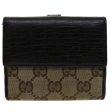 GUCCI GG Canvas Jackie Wallet Leather Beige 05479 fm2637 Online