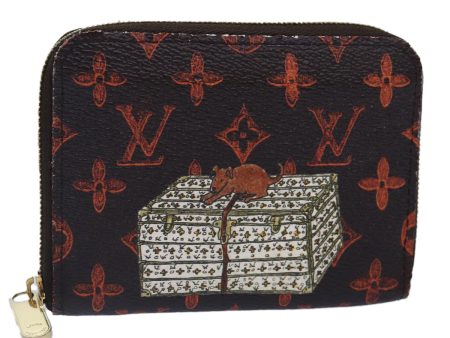 LOUIS VUITTON Catgram Cruise Collection Zippy Coin Purse Marron M63883 LV 89575 Hot on Sale