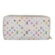 LOUIS VUITTON Monogram Multicolor Zippy Wallet White M60241  86348 For Sale