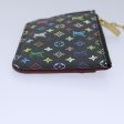 LOUIS VUITTON Monogram Multicolor Pochette Cles NM Purse Black M93735 Auth 87690 Fashion