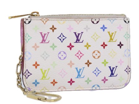 LOUIS VUITTON Multicolor Pochette Cles NM Coin Purse White M93734  86946 Online now