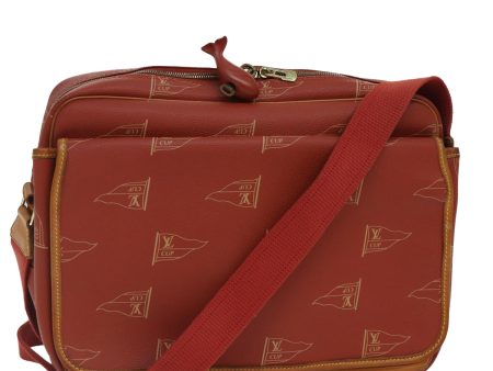 LOUIS VUITTON Cup Calvi Shoulder Bag Red Aboganie M80028  bs16944 For Sale