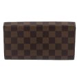 LOUIS VUITTON Damier Ebene Portefeuille Sarah Long Wallet N60491  88866 Sale