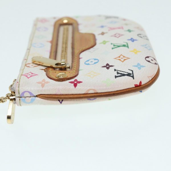 LOUIS VUITTON Monogram Multicolor Pochette MM Pouch White M60028  86949 Cheap