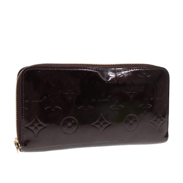 LOUIS VUITTON Monogram Vernis Zippy Wallet Wallet Amarante M93522  91023 Sale