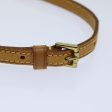 LOUIS VUITTON Adjustable Shoulder Strap Leather 39.4  -46.5   Beige Auth 89312 Discount