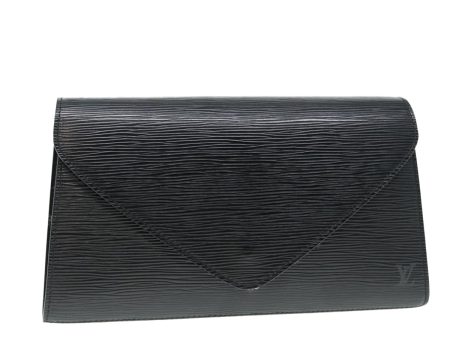 LOUIS VUITTON Epi Art Deco Clutch Bag Black M52632  84588 Fashion