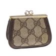 GUCCI GG Canvas Coin Purse PVC Leather Beige 50822 Online Sale