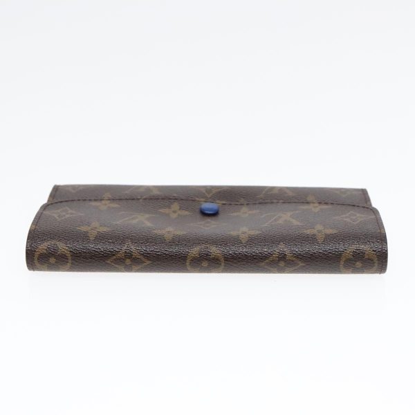 LOUIS VUITTON Monogram Portefeuille Emily Long Wallet Blue M60138  90035 For Cheap