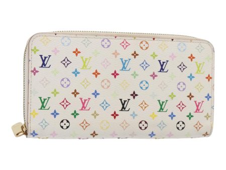 LOUIS VUITTON Monogram Multicolor Zippy Wallet White M60241  92281 For Cheap