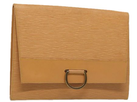 LOUIS VUITTON Epi Jena Clutch Bag Zipangu Gold M52726  89288 Discount