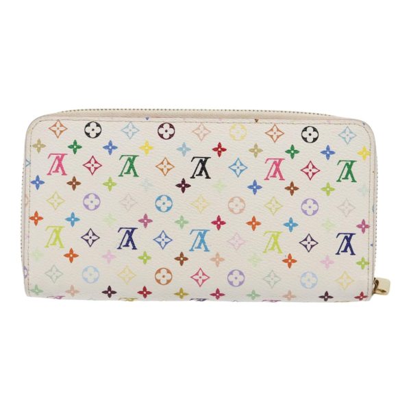 LOUIS VUITTON Monogram Multicolor Zippy Wallet White M60241  92281 For Cheap