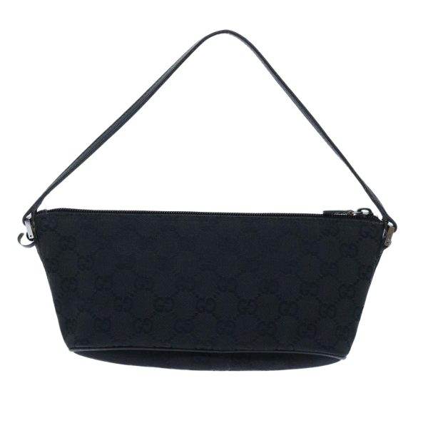 GUCCI GG Canvas Accessory Pouch Leather Black 07198 yk8119B Discount