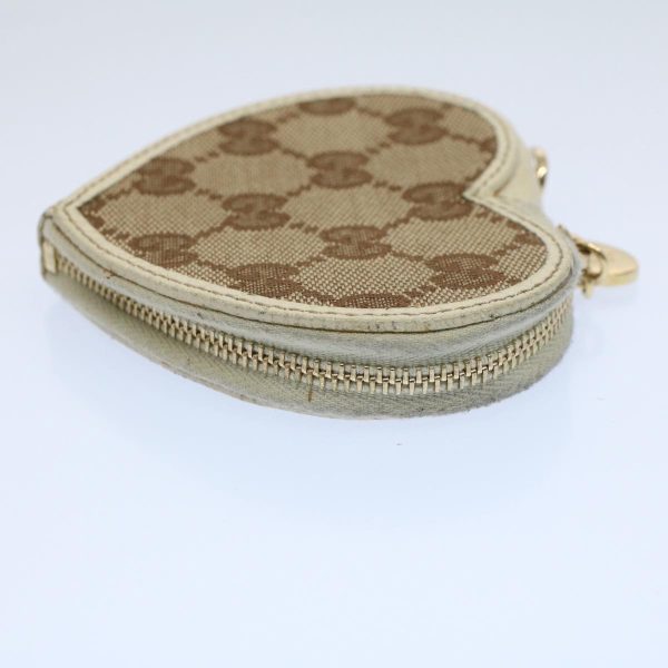 GUCCI GG Canvas Heart Coin Purse Beige 152615 yk8712 For Discount