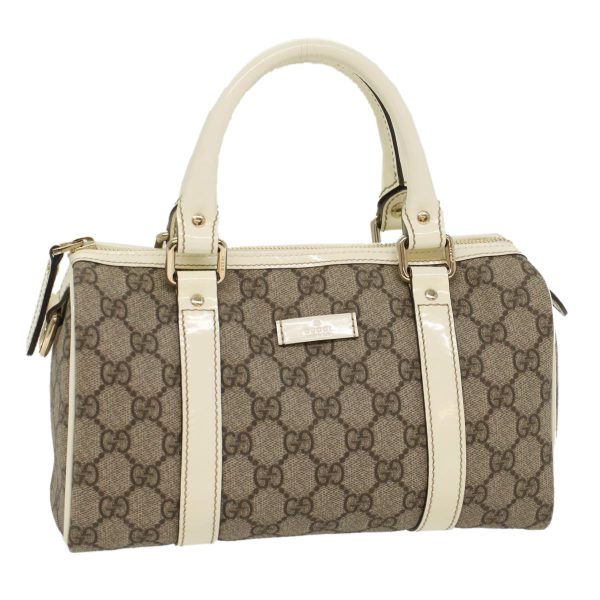 GUCCI GG Canvas Mini Boston Bag PVC Leather Beige 193604 yk8727 Online