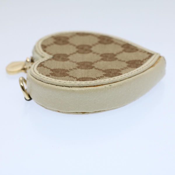 GUCCI GG Canvas Heart Coin Purse Beige 152615 yk8712 For Discount