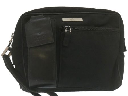 GUCCI Clutch Bag Nylon Black 29358 Supply