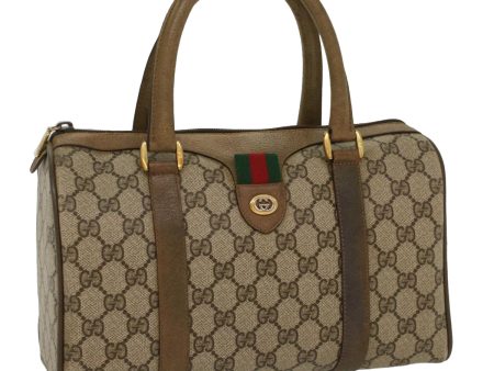 GUCCI GG Canvas Web Sherry Line Boston Bag Beige Red Green 116.02.006 50790 Online now