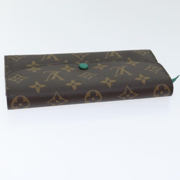 LOUIS VUITTON Monogram Portefeuille Emilie Long Wallet Green M60137 Auth 91912 Hot on Sale