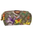 GUCCI GG Canvas Floral Pouch PVC Leather Beige Pink ki3268 Sale