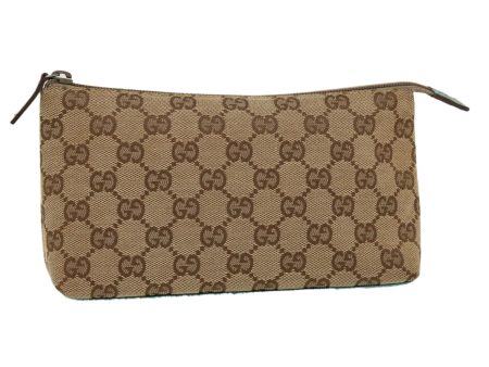 GUCCI GG Canvas Pouch Beige 115238 ro877 Online