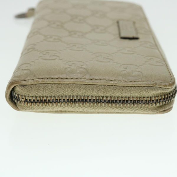 GUCCI GG Canvas Guccissima Long Wallet Beige 224246 51375 Discount