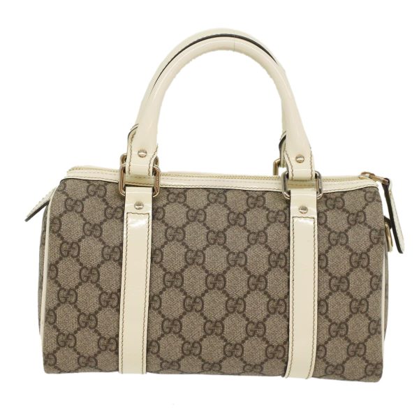 GUCCI GG Canvas Mini Boston Bag PVC Leather Beige 193604 yk8727 Online